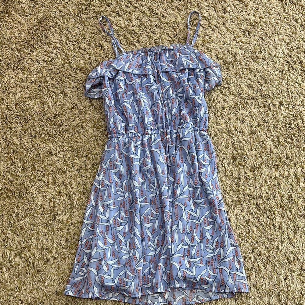 Mossimo Supply Co. Blue and White Floral Dress